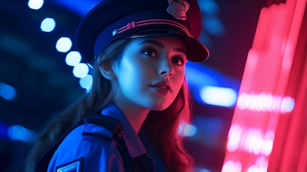 police police officer in night city