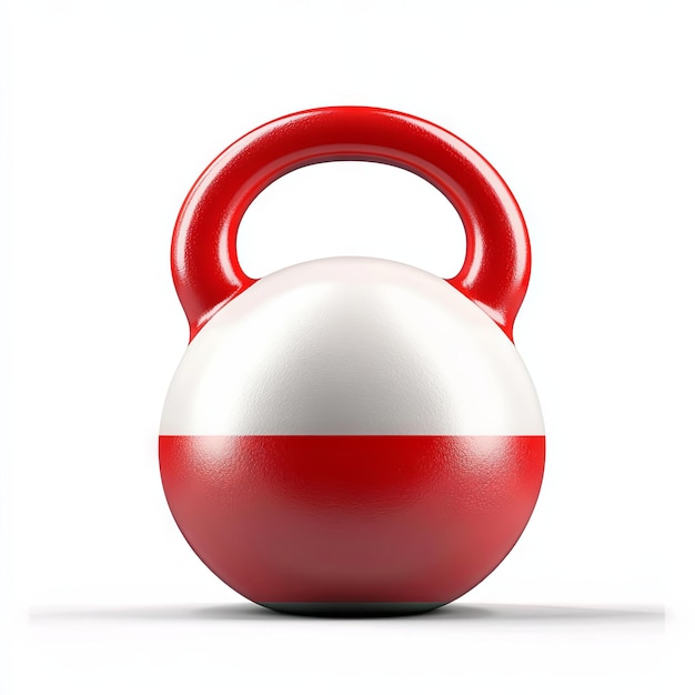 Polish Flag Kettlebell Strength Patriotism