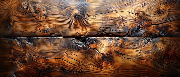 Polished wooden background showcasing the rich grain patterns and warm tones of the wood