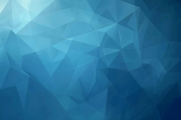 Photo polygonal 3d background with blue monochome tones