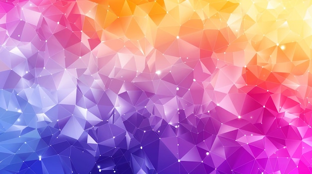 Polygonal bright colorful background