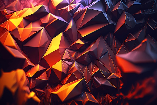 Polygonal mosaic background creative business design templates