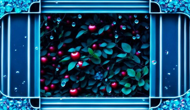 Pomegranate abstract background banner