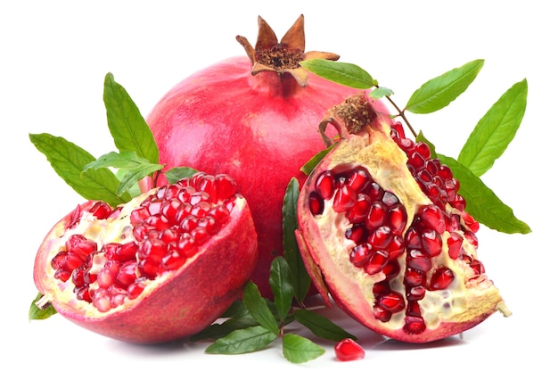 Pomegranate fruits and seeds