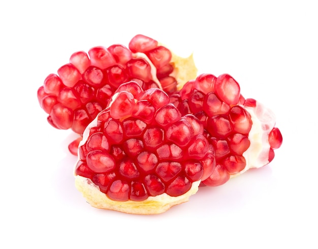 Pomegranate isolated on white background