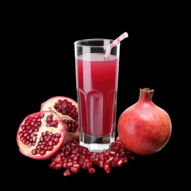 Pomegranate Juice with studio background