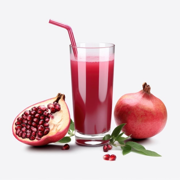 Pomegranate Juice with studio background