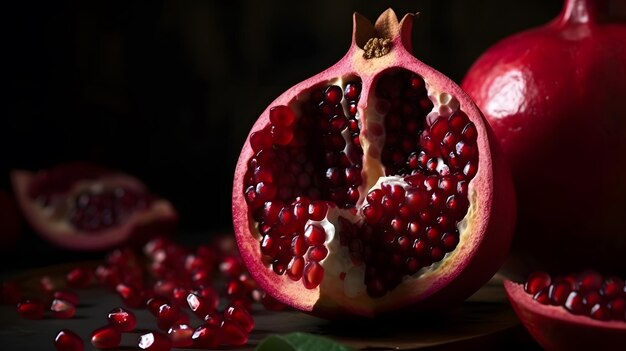 Pomegranates are a healthy and delicious fruit.