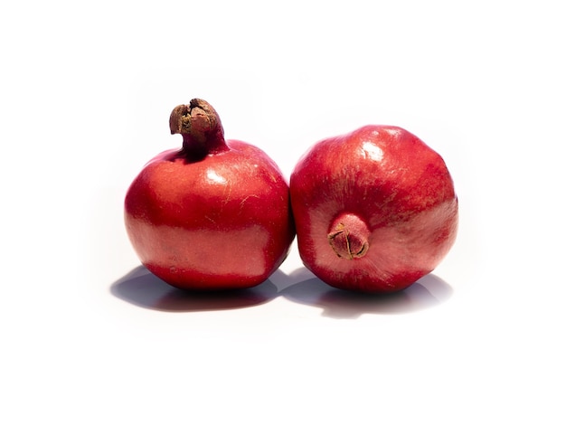 Pomegranates isolated on white background