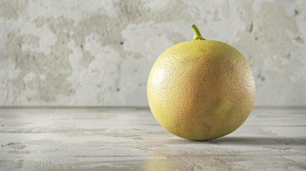 Photo pomelo fruit on a concrete surface and a white background