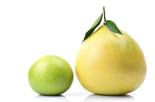 Pomelo fruit on white space