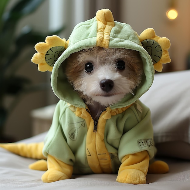 poochon wearing cute dog