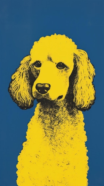 Poodle dog animal mammal yellow