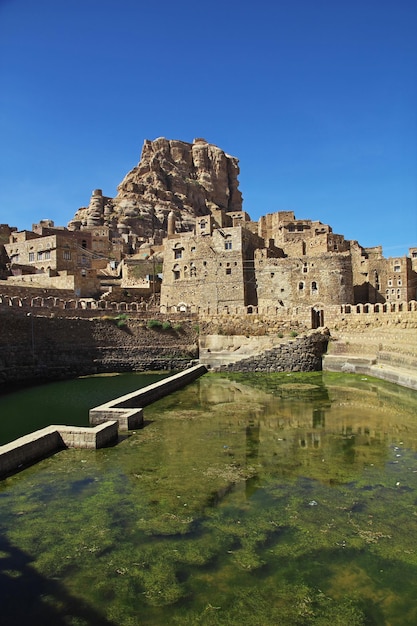 The pool in Thula village in mountains Yemen