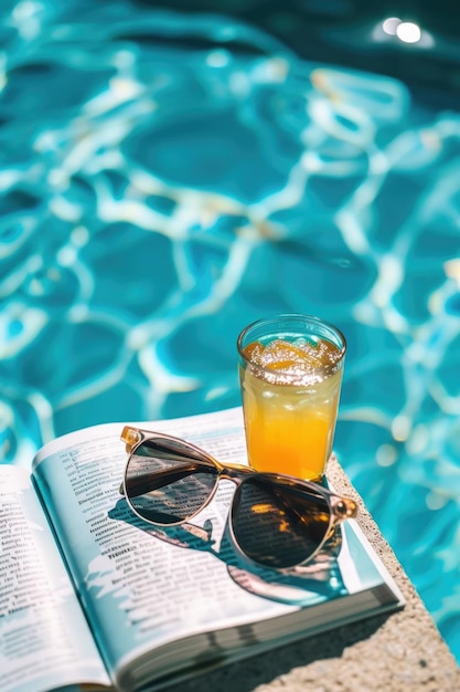 Poolside reading