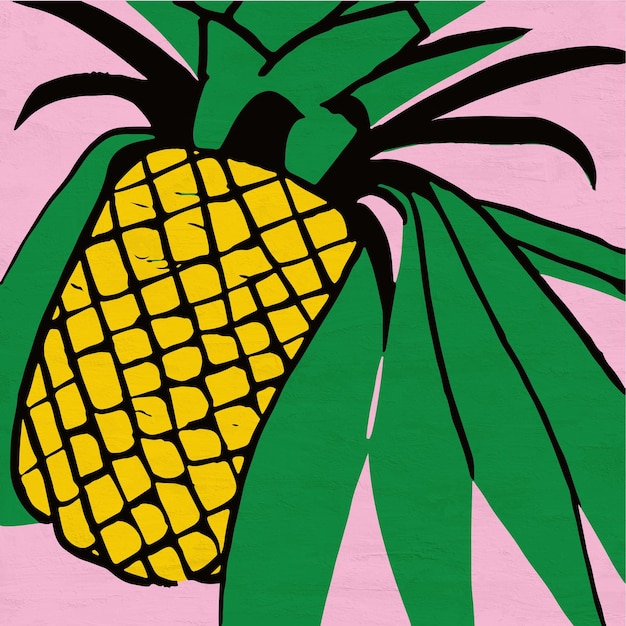 Pop Art Pineapple Art