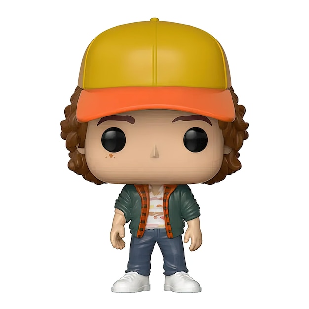 Photo a pop vinyl figure of a man wearing a hat