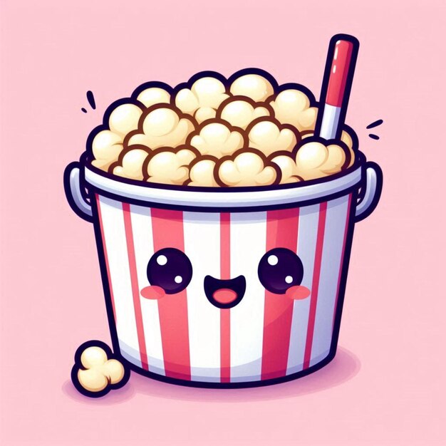 Photo popcorn cartoon