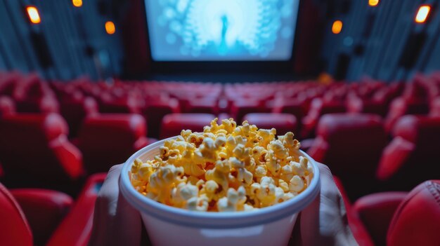 The popcorn in cinema