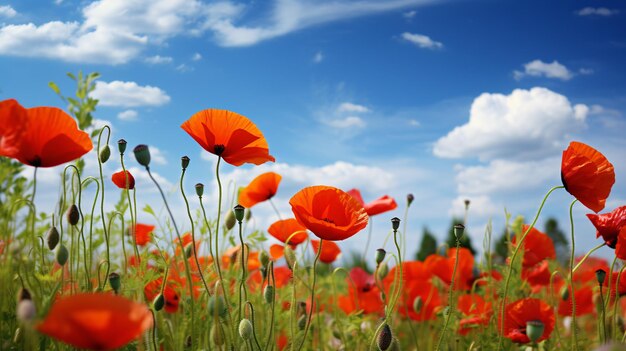 Poppies field wallpaper hd image