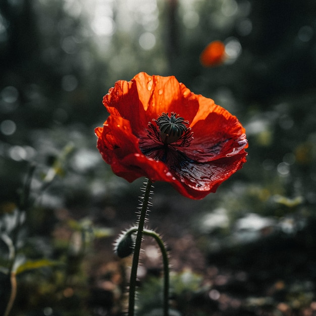 Poppy Flower in the Wild Captivating Photography of a Beautiful and Rare Blossom