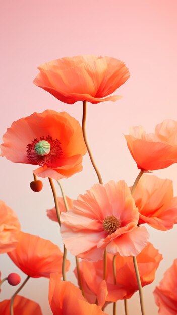 Poppy flowers blossom petal plant