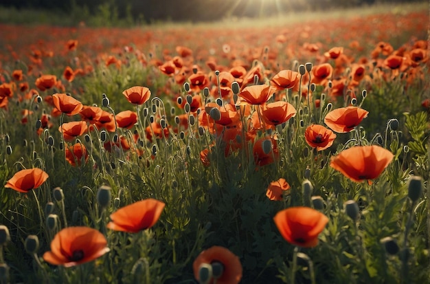 Poppy Meadow Natures Beauty