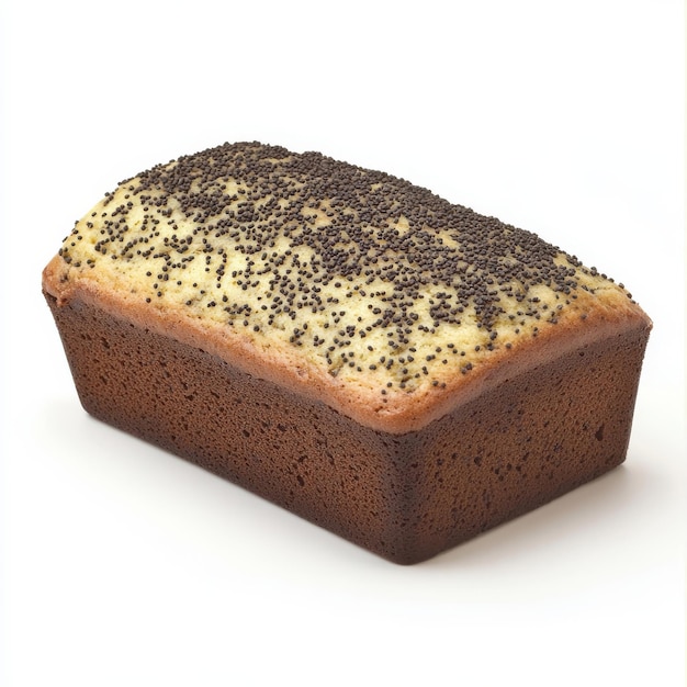 Photo poppy seed cake with detailed texture and pattern in macro