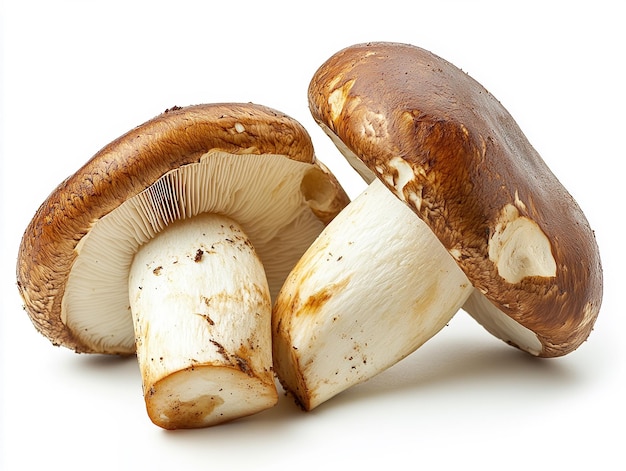 Photo porcini mushrooms isolated on white background