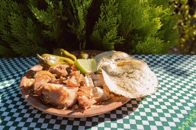 Pork carnitas in Mexico fried in lard