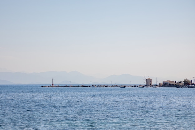 Port of Kerkira, capitol of Corfu, Greece