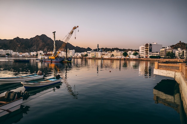 Port of Muscat in Oman