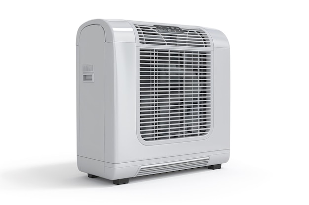 Photo portable mobile room air conditioner isolated on a white background