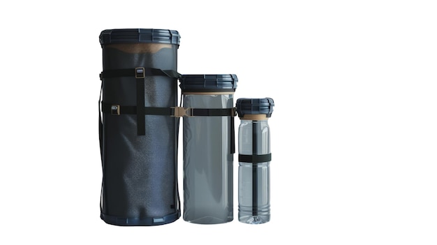 Portable Outdoor Water Filtration System on transparent background White background