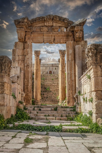 Portal ruins in the ancient city of Jerash