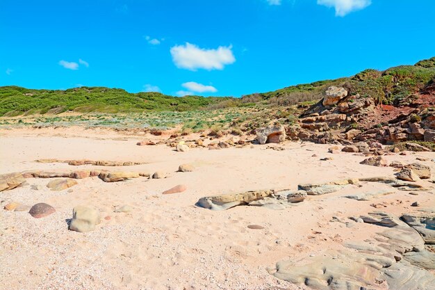 Porticciolo beach on a clear day Sardinia