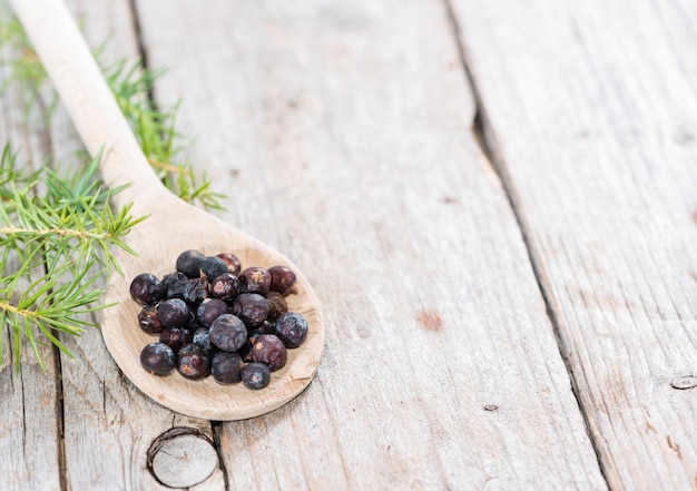 Portion of dried Juniper Berries