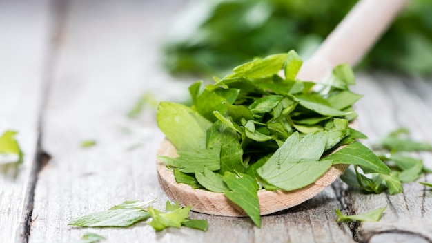 Portion of fresh Lovage