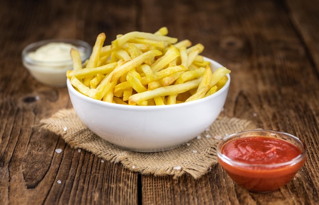 Portion of fresh made French Fries