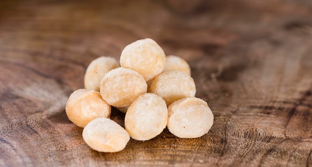 Portion of Macadamia nuts