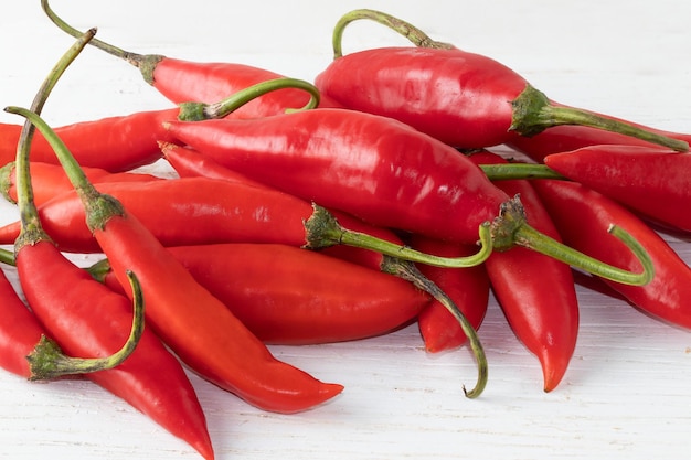 Portion of red pepper isolated on white background