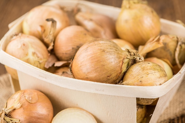 Portion of White Onions