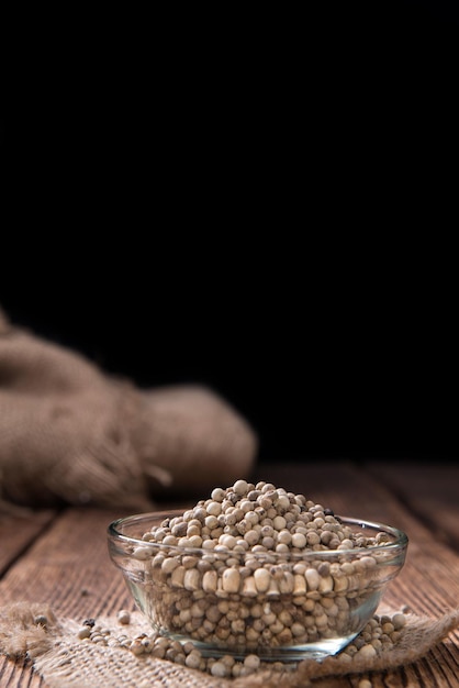 Portion of White Peppercorns