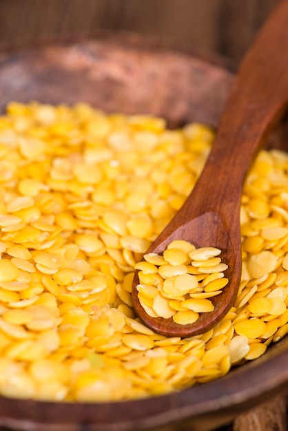 Portion of Yellow Lentils