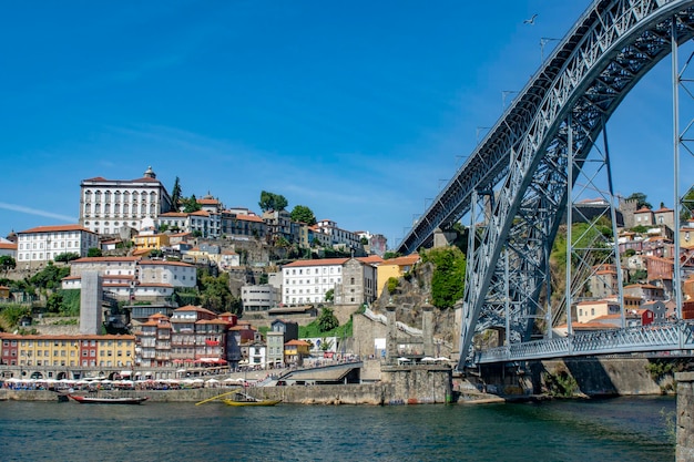 Porto old town cityscape on the Douro River