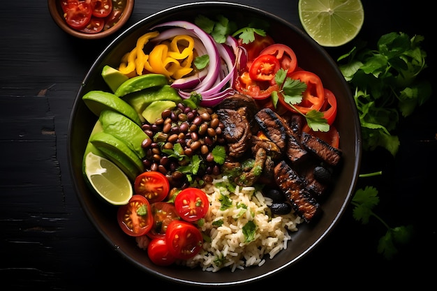 Portobello steak burrito bowls vegan recipe