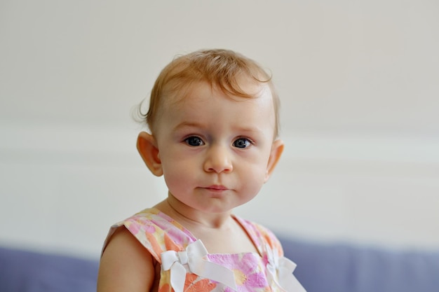 Portrait of Adorable Little Girl