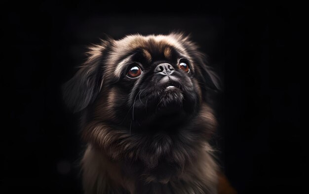 Portrait of an adorbale baby dog background