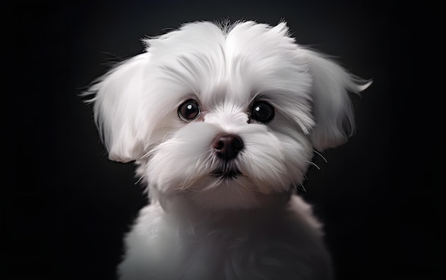 Portrait of an adorbale baby dog background