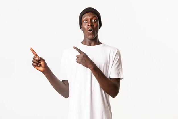 Portrait of African-American guy posing